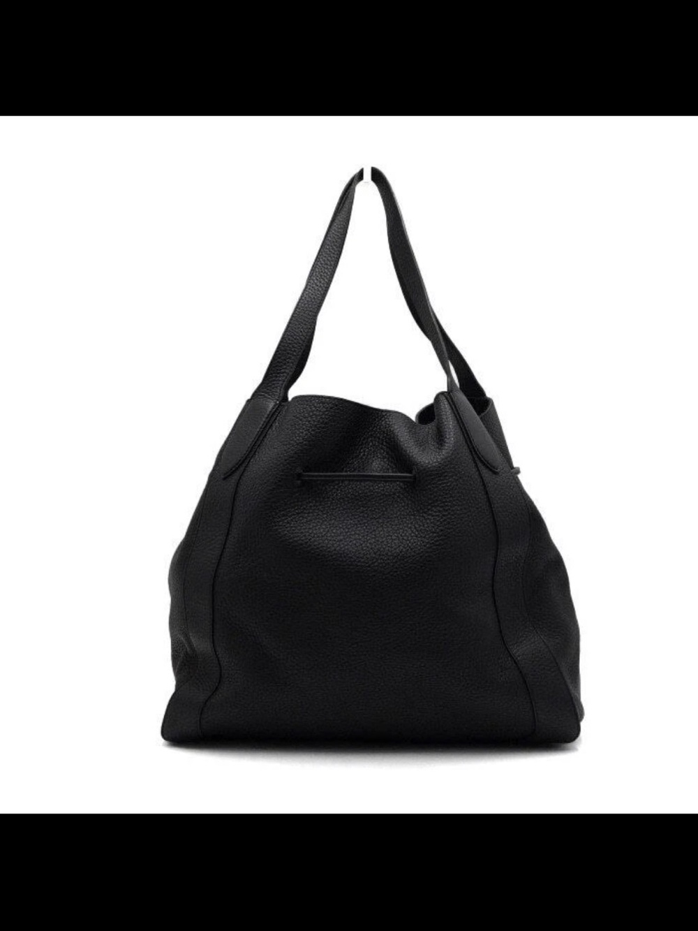 Mulberry Black Pebbled Leather Tassel Hobo Shoulder Bag - Picture 4 of 11